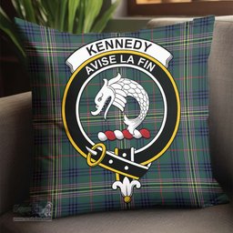 ScotsTee Shop Scottish Kennedy Modern Clan Crest Tartan Pillow/ Pillow Cover Tartan Accessories for Home