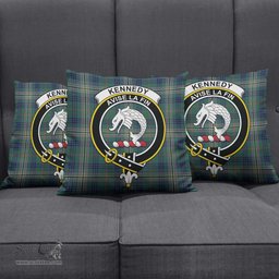 ScotsTee Shop Scottish Kennedy Modern Clan Crest Tartan Pillow/ Pillow Cover Tartan Accessories for Home