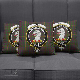 ScotsTee Shop Scottish Hall Clan Crest Tartan Pillow/ Pillow Cover Tartan Accessories for Home