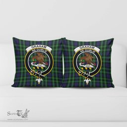 ScotsTee Shop Scottish Graham of Montrose Clan Crest Tartan Pillow/ Pillow Cover Tartan Accessories for Home