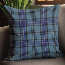ScotsTee Shop Scottish Hannay Blue Clan Tartan Pillow/ Pillow Cover Tartan Accessories for Home