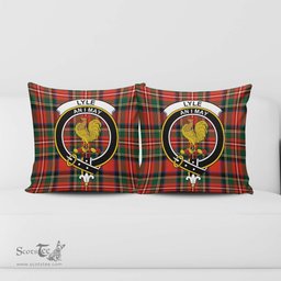 ScotsTee Shop Scottish Lyle Clan Crest Tartan Pillow/ Pillow Cover Tartan Accessories for Home