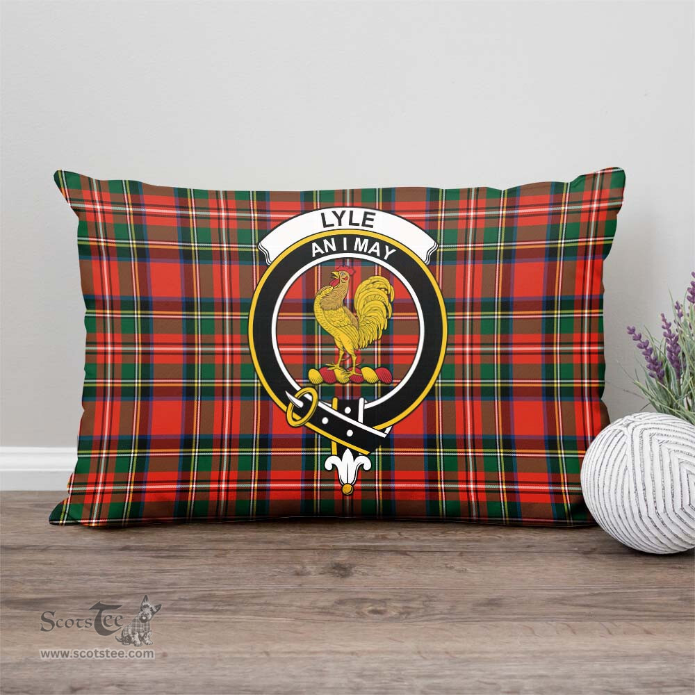 ScotsTee Shop Scottish Lyle Clan Crest Tartan Pillow/ Pillow Cover Tartan Accessories for Home
