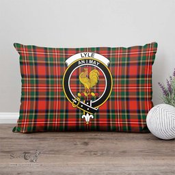ScotsTee Shop Scottish Lyle Clan Crest Tartan Pillow/ Pillow Cover Tartan Accessories for Home
