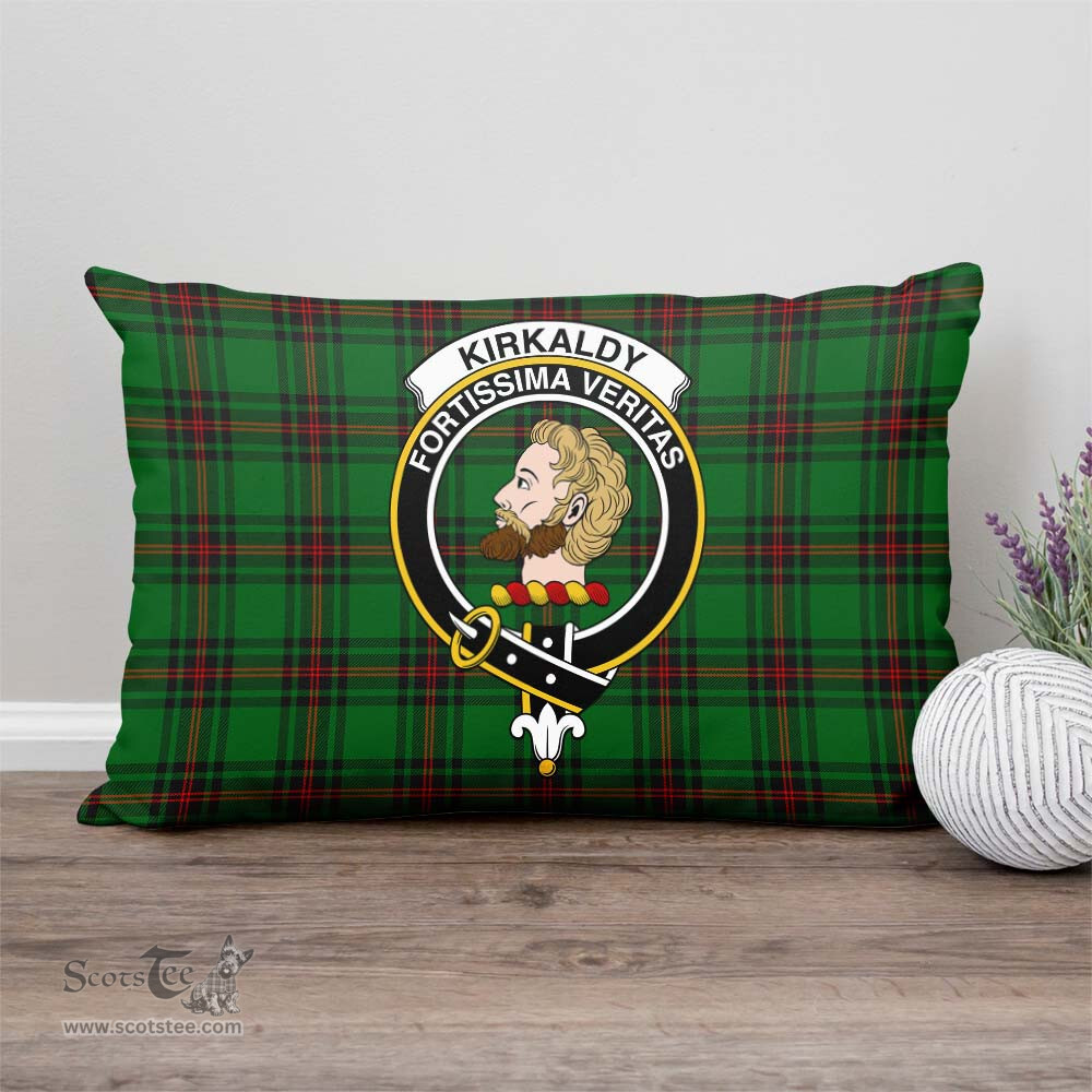 ScotsTee Shop Scottish Kirkaldy Clan Crest Tartan Pillow/ Pillow Cover Tartan Accessories for Home