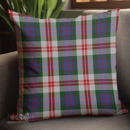 ScotsTee Shop Scottish Fraser Red Dress Clan Tartan Pillow/ Pillow Cover Tartan Accessories for Home