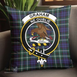 ScotsTee Shop Scottish Graham of Montrose Modern Clan Crest Tartan Pillow/ Pillow Cover Tartan Accessories for Home