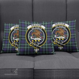 ScotsTee Shop Scottish Graham of Montrose Modern Clan Crest Tartan Pillow/ Pillow Cover Tartan Accessories for Home
