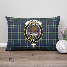 ScotsTee Shop Scottish Graham of Montrose Modern Clan Crest Tartan Pillow/ Pillow Cover Tartan Accessories for Home