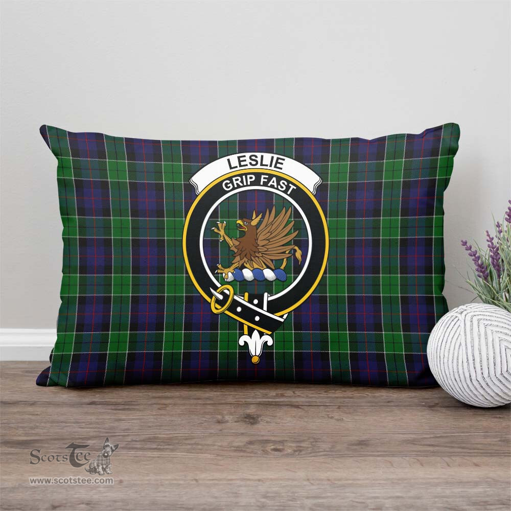 ScotsTee Shop Scottish Leslie Hunting Clan Crest Tartan Pillow/ Pillow Cover Tartan Accessories for Home