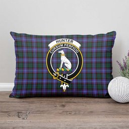 ScotsTee Shop Scottish Hunter Modern Clan Crest Tartan Pillow/ Pillow Cover Tartan Accessories for Home