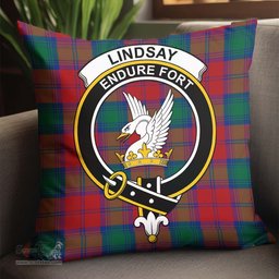 ScotsTee Shop Scottish Lindsay Modern Clan Crest Tartan Pillow/ Pillow Cover Tartan Accessories for Home