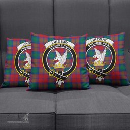ScotsTee Shop Scottish Lindsay Modern Clan Crest Tartan Pillow/ Pillow Cover Tartan Accessories for Home