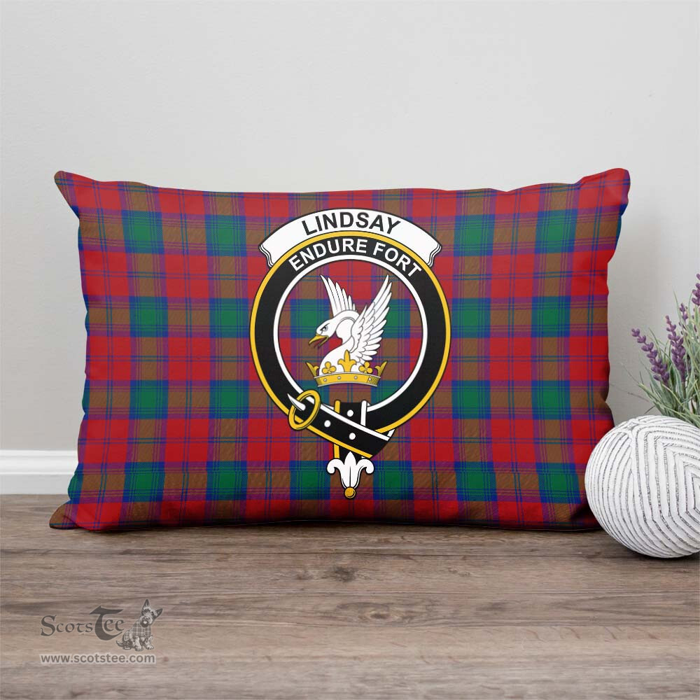 ScotsTee Shop Scottish Lindsay Modern Clan Crest Tartan Pillow/ Pillow Cover Tartan Accessories for Home