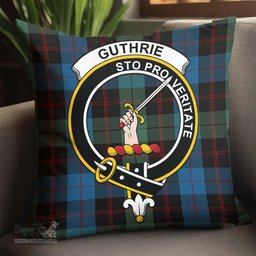 ScotsTee Shop Scottish Guthrie Clan Crest Tartan Pillow/ Pillow Cover Tartan Accessories for Home