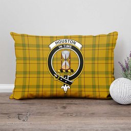 ScotsTee Shop Scottish Houston Clan Crest Tartan Pillow/ Pillow Cover Tartan Accessories for Home