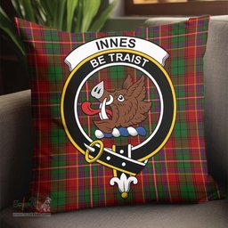 ScotsTee Shop Scottish Innes Clan Crest Tartan Pillow/ Pillow Cover Tartan Accessories for Home