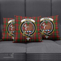 ScotsTee Shop Scottish Innes Clan Crest Tartan Pillow/ Pillow Cover Tartan Accessories for Home