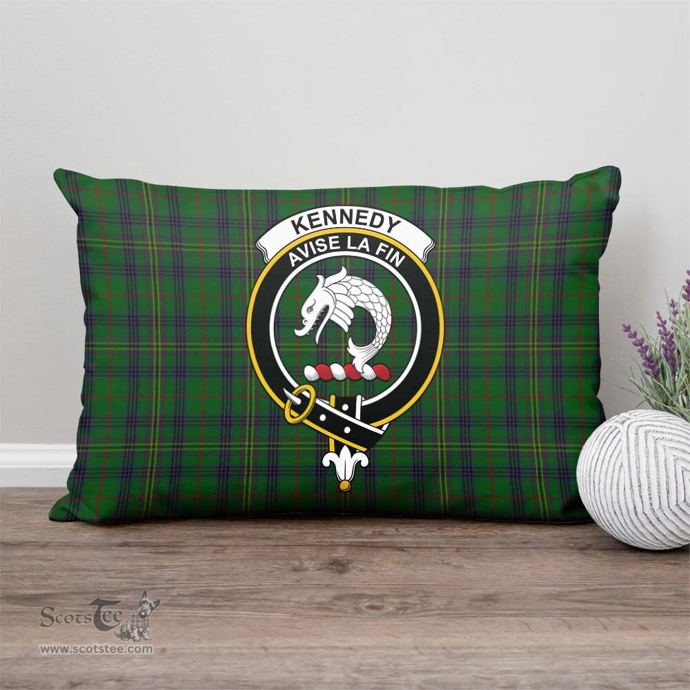 ScotsTee Shop Scottish Kennedy Clan Crest Tartan Pillow/ Pillow Cover Tartan Accessories for Home