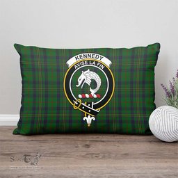 ScotsTee Shop Scottish Kennedy Clan Crest Tartan Pillow/ Pillow Cover Tartan Accessories for Home