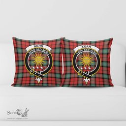 ScotsTee Shop Scottish Kerr Ancient Clan Crest Tartan Pillow/ Pillow Cover Tartan Accessories for Home