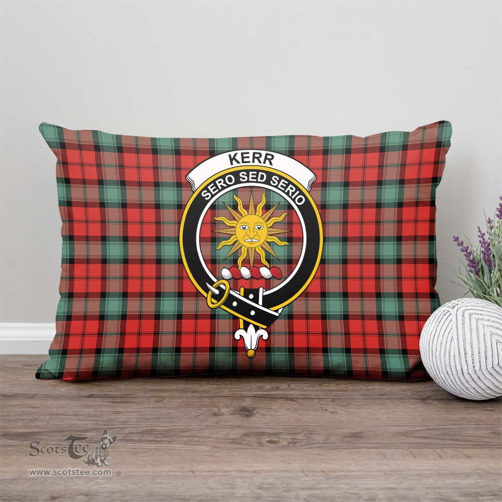 ScotsTee Shop Scottish Kerr Ancient Clan Crest Tartan Pillow/ Pillow Cover Tartan Accessories for Home
