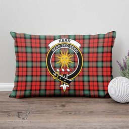 ScotsTee Shop Scottish Kerr Ancient Clan Crest Tartan Pillow/ Pillow Cover Tartan Accessories for Home