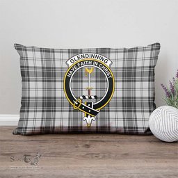 ScotsTee Shop Scottish Glendinning Clan Crest Tartan Pillow/ Pillow Cover Tartan Accessories for Home