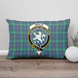 ScotsTee Shop Scottish Inglis Ancient Clan Crest Tartan Pillow/ Pillow Cover Tartan Accessories for Home