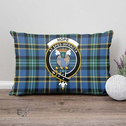 ScotsTee Shop Scottish Hope Ancient Clan Crest Tartan Pillow/ Pillow Cover Tartan Accessories for Home
