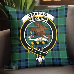 ScotsTee Shop Scottish Graham of Menteith Ancient Clan Crest Tartan Pillow/ Pillow Cover Tartan Accessories for Home