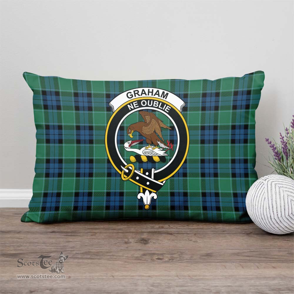 ScotsTee Shop Scottish Graham of Menteith Ancient Clan Crest Tartan Pillow/ Pillow Cover Tartan Accessories for Home