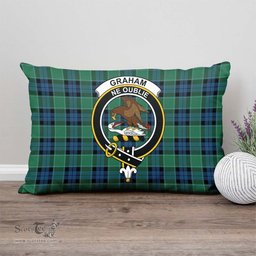 ScotsTee Shop Scottish Graham of Menteith Ancient Clan Crest Tartan Pillow/ Pillow Cover Tartan Accessories for Home