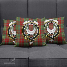 ScotsTee Shop Scottish Leask Clan Crest Tartan Pillow/ Pillow Cover Tartan Accessories for Home