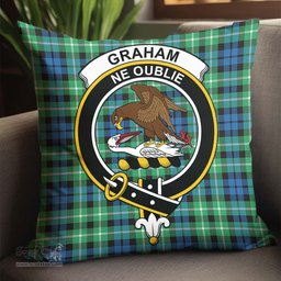 ScotsTee Shop Scottish Graham of Montrose Ancient Clan Crest Tartan Pillow/ Pillow Cover Tartan Accessories for Home