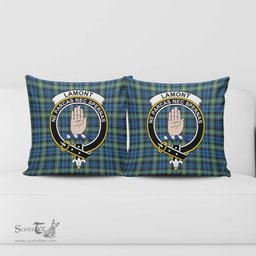 ScotsTee Shop Scottish Lamont Ancient Clan Crest Tartan Pillow/ Pillow Cover Tartan Accessories for Home