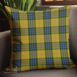 ScotsTee Shop Scottish Fraser Yellow Clan Tartan Pillow/ Pillow Cover Tartan Accessories for Home