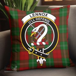 ScotsTee Shop Scottish Lennox Clan Crest Tartan Pillow/ Pillow Cover Tartan Accessories for Home