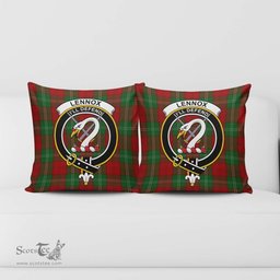ScotsTee Shop Scottish Lennox Clan Crest Tartan Pillow/ Pillow Cover Tartan Accessories for Home