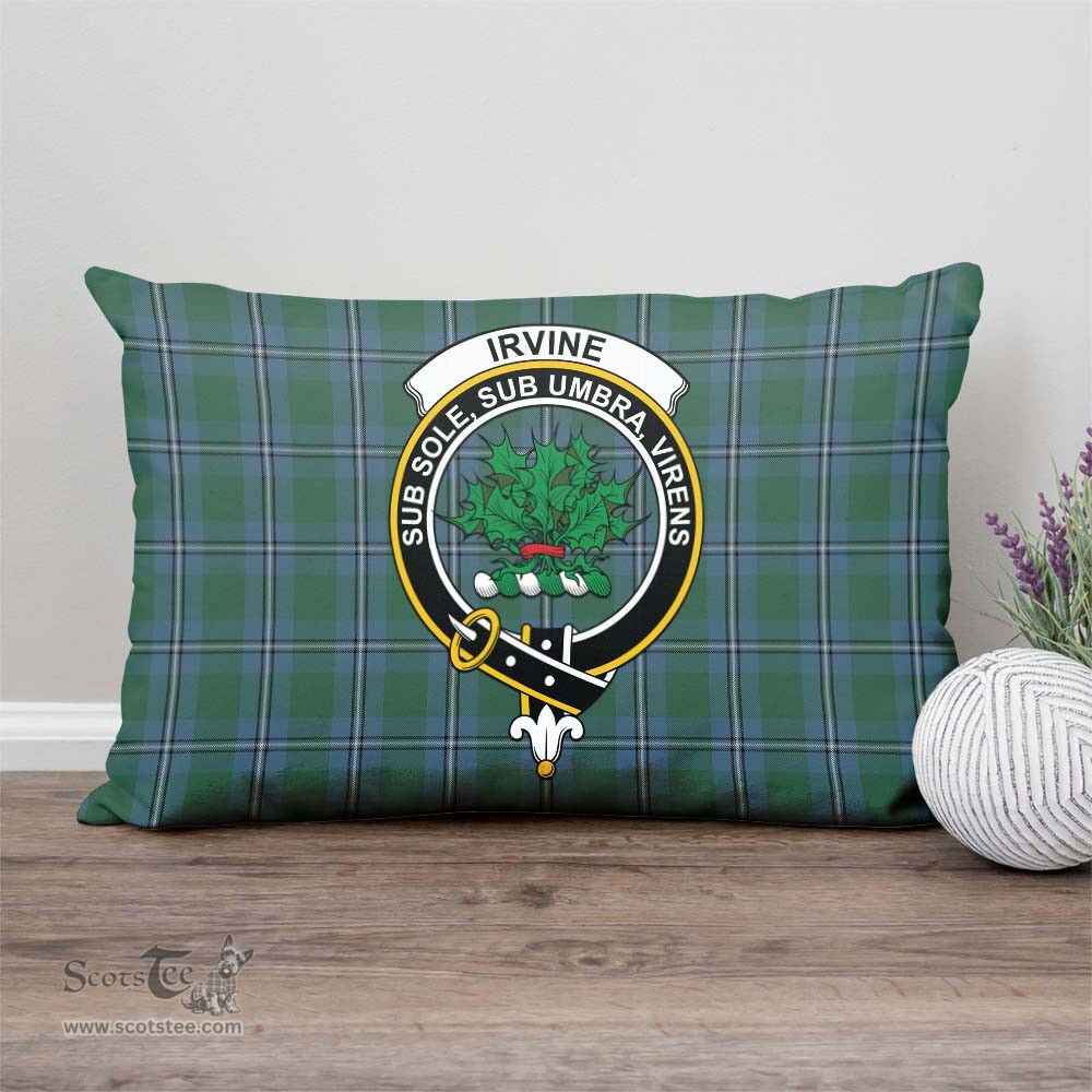 ScotsTee Shop Scottish Irvine of Drum Clan Crest Tartan Pillow/ Pillow Cover Tartan Accessories for Home