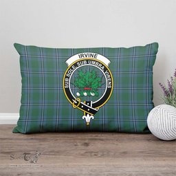 ScotsTee Shop Scottish Irvine of Drum Clan Crest Tartan Pillow/ Pillow Cover Tartan Accessories for Home