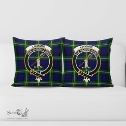 ScotsTee Shop Scottish Lammie Clan Crest Tartan Pillow/ Pillow Cover Tartan Accessories for Home