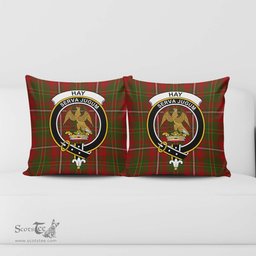 ScotsTee Shop Scottish Hay Clan Crest Tartan Pillow/ Pillow Cover Tartan Accessories for Home