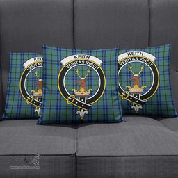 ScotsTee Shop Scottish Keith Clan Crest Tartan Pillow/ Pillow Cover Tartan Accessories for Home