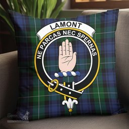 ScotsTee Shop Scottish Lamont #2 Clan Crest Tartan Pillow/ Pillow Cover Tartan Accessories for Home