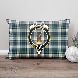 ScotsTee Shop Scottish Gordon Dress Ancient Clan Crest Tartan Pillow/ Pillow Cover Tartan Accessories for Home
