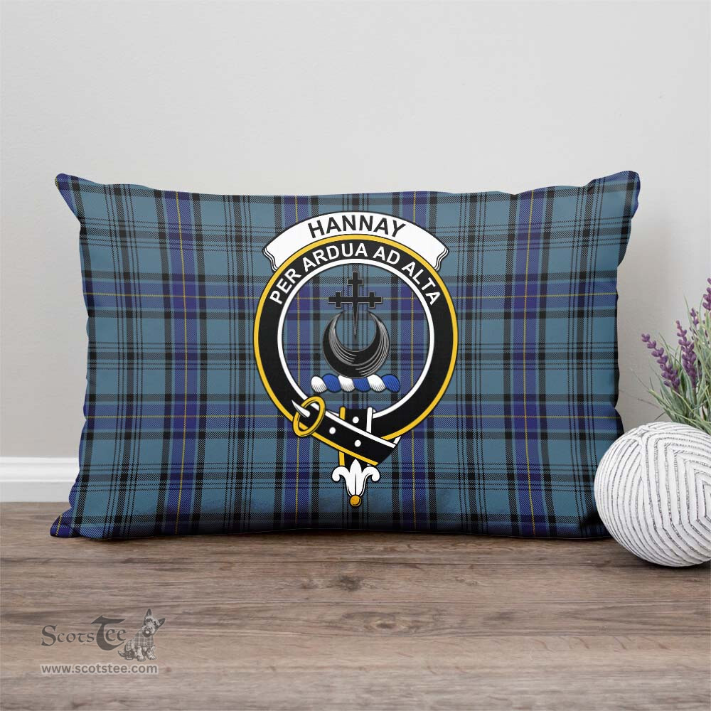 ScotsTee Shop Scottish Hannay Blue Clan Crest Tartan Pillow/ Pillow Cover Tartan Accessories for Home