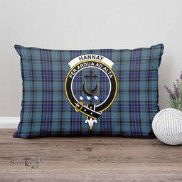 ScotsTee Shop Scottish Hannay Blue Clan Crest Tartan Pillow/ Pillow Cover Tartan Accessories for Home