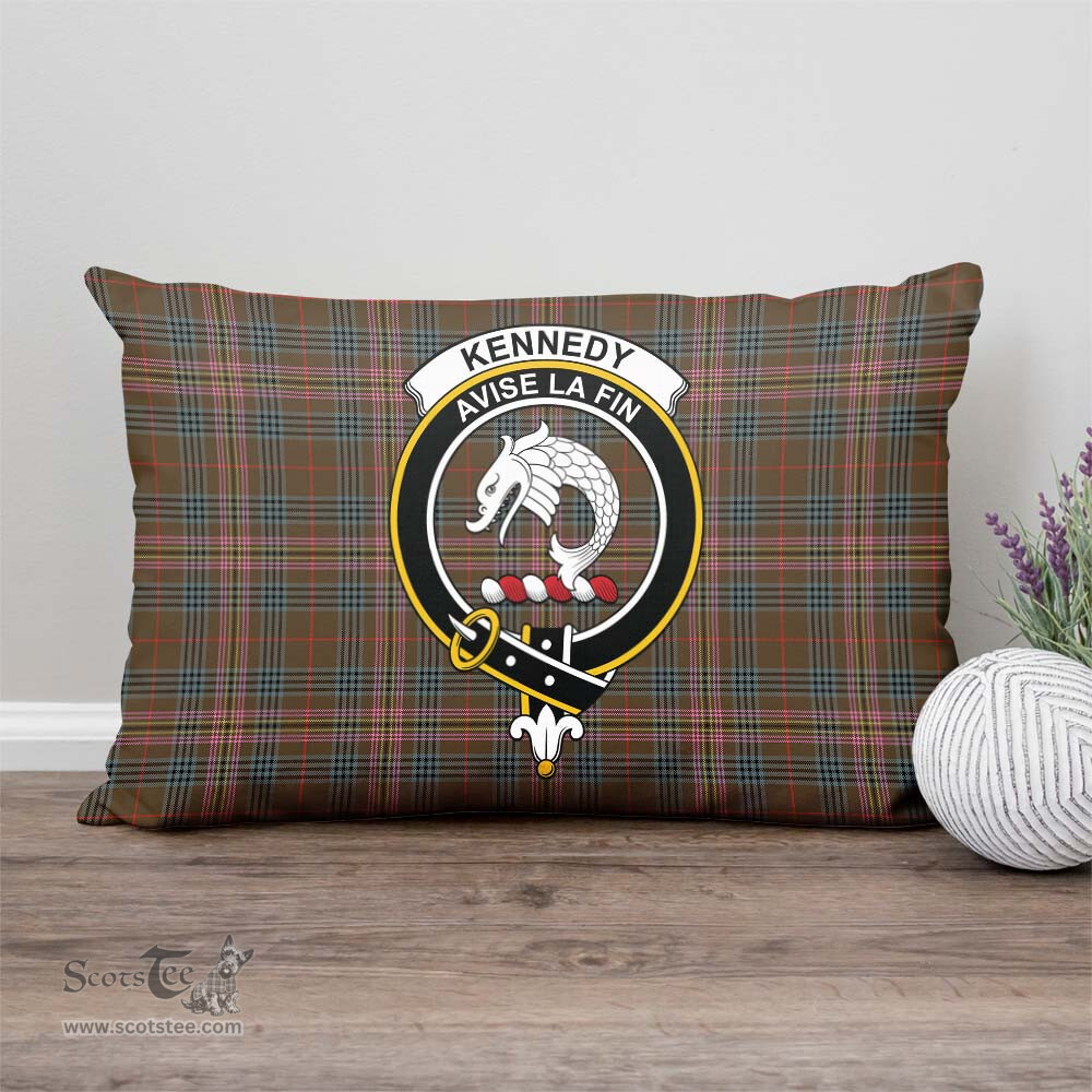 ScotsTee Shop Scottish Kennedy Weathered Clan Crest Tartan Pillow/ Pillow Cover Tartan Accessories for Home