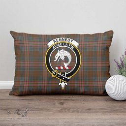 ScotsTee Shop Scottish Kennedy Weathered Clan Crest Tartan Pillow/ Pillow Cover Tartan Accessories for Home